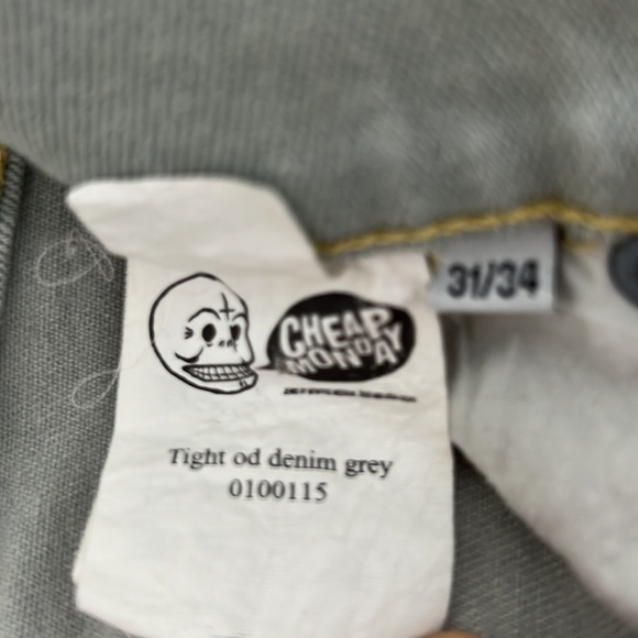 Cheap Monday Women’s Jeans size 31 in light gray Vintage cropped - Picture 8 of 8